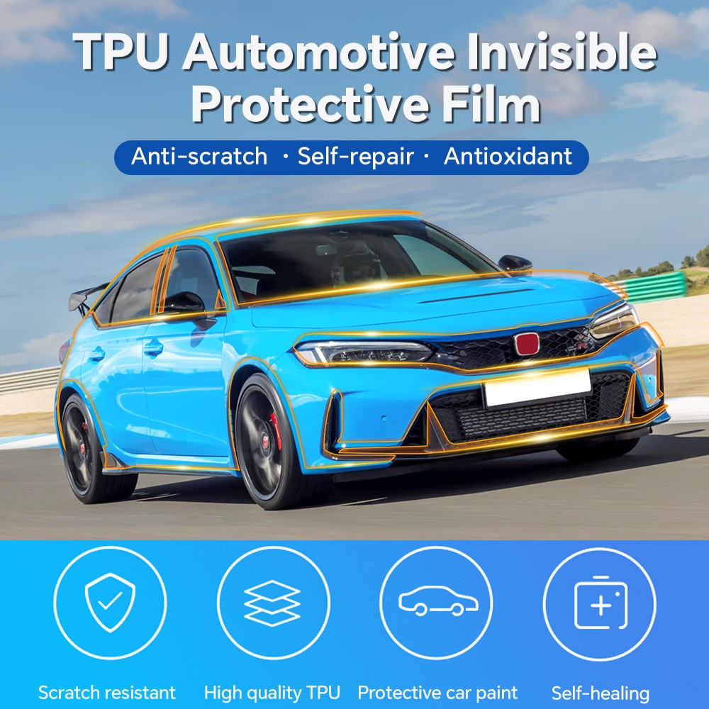 For Honda Civic Type R 2023-2024 Paint Protection Film TPU PPF Pre-Cut Kit