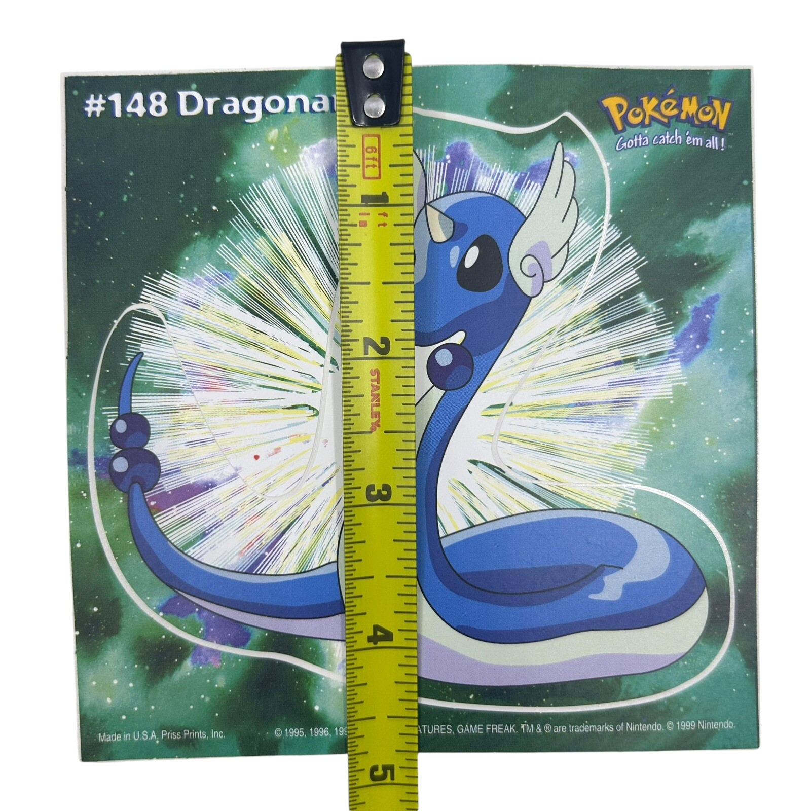 Pokemon Collect ’em Stick-Ups Dragonair #148 Large 4” Sticker Priss Prints
