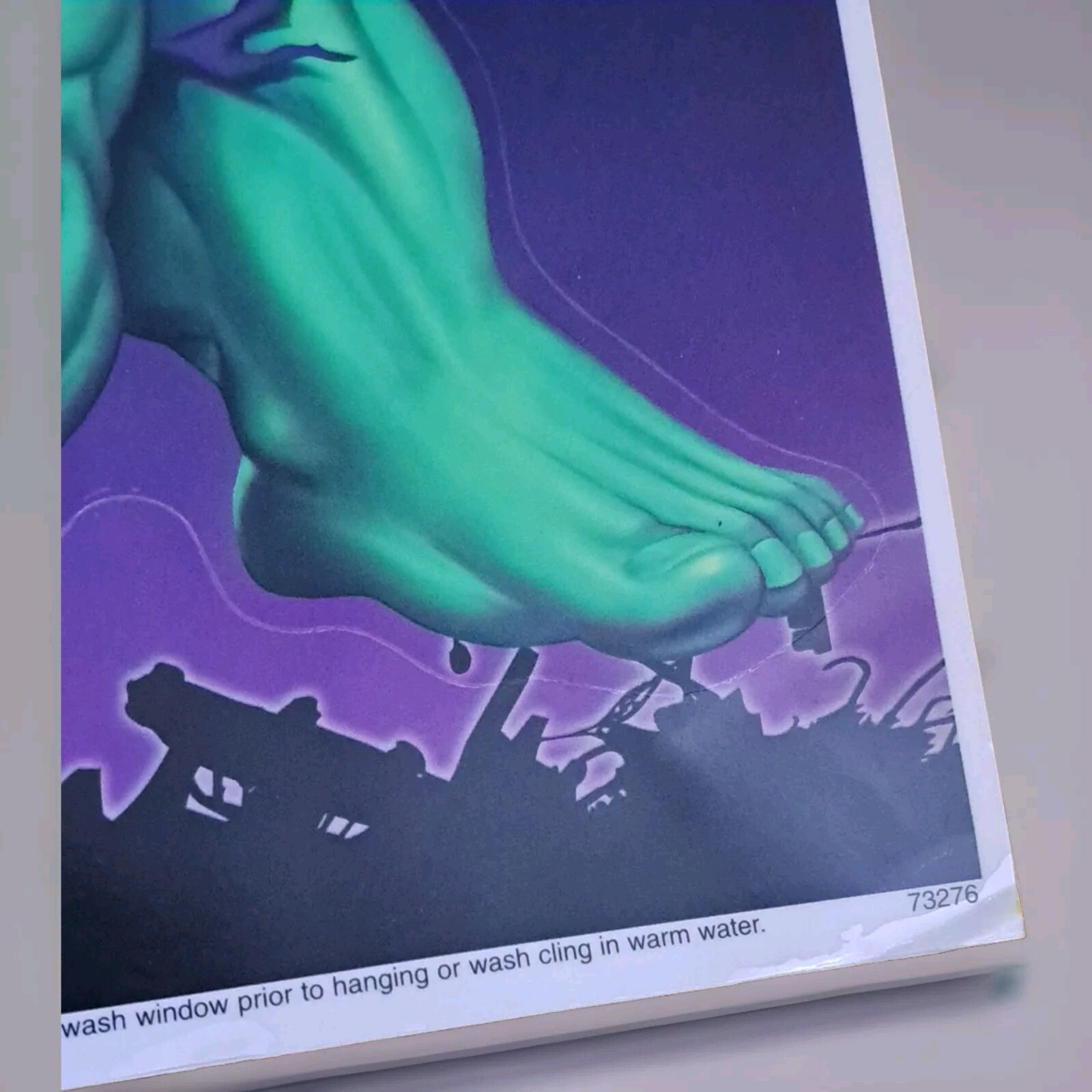 Marvel Halloween The Incredible HULK Superhero Art Window Cling Stickers Decal