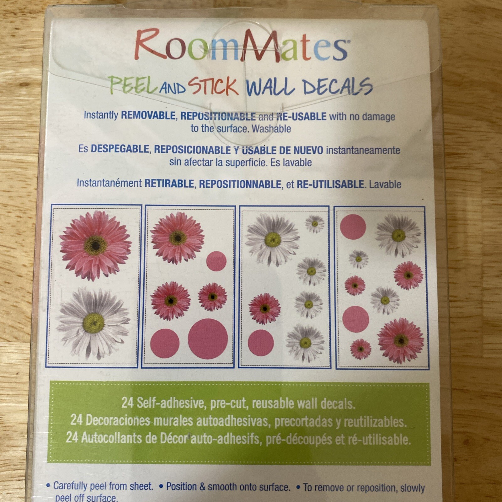 NEW ROOMMATES PEEL AND STICK WALL DECALS – LOT OF 2