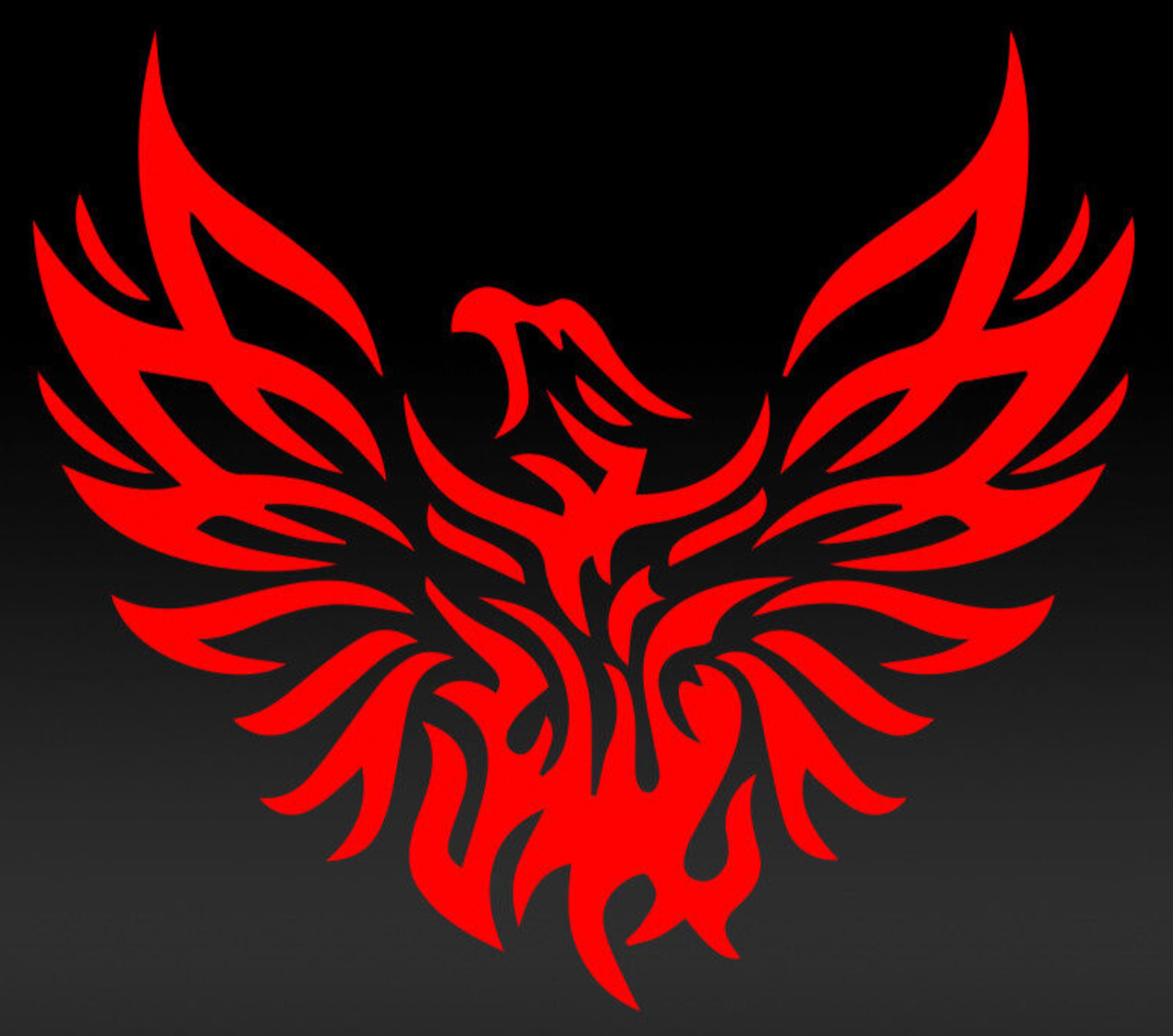 PHOENIX BIRD Tribal Flame Vinyl Decal Car Wall Window Sticker Free shipping!
