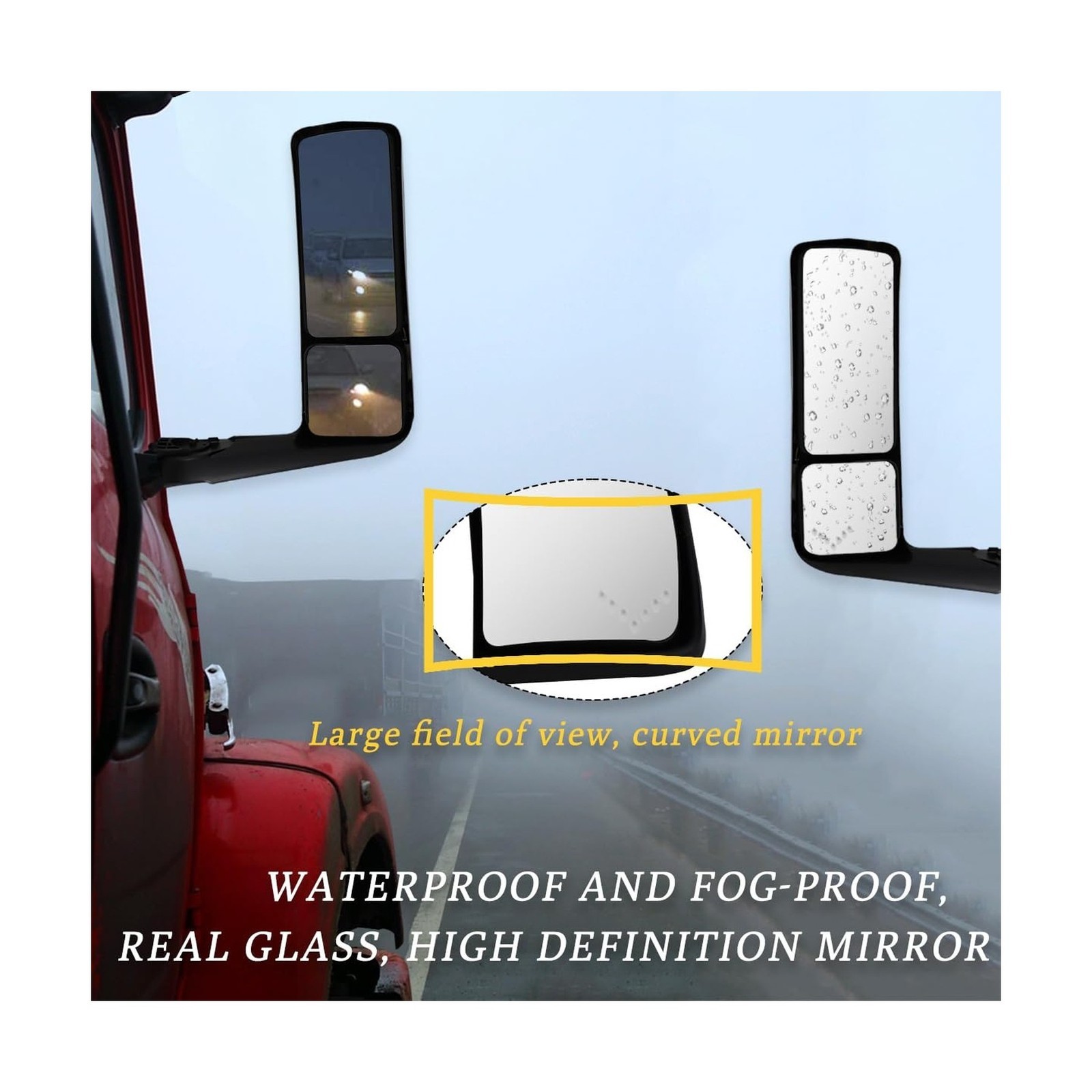 Replacement International Lt625 Hood Mirror compatible with 2018 LT625 (Chrom…