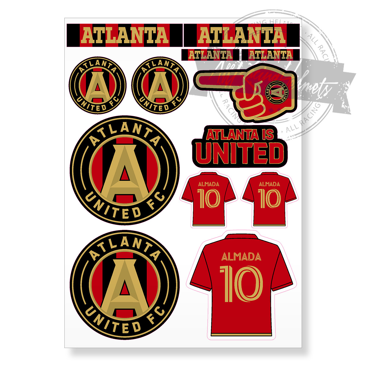 Atlanta United FC MLS Soccer A4 Printed Vinyl Decal Sticker High Quality Kit New