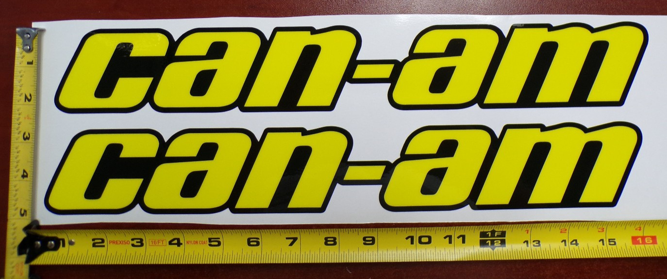 CAN-AM MAVERICK X3 R GRAPHIC DECAL STICKER USA MADE YELLOW BLACK SOLID THICK