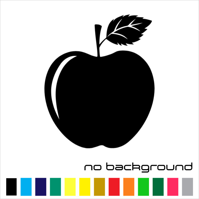 Apple Fruit Sticker Vinyl Decal – Cute Art Car Window Truck Bumper Laptop Wall
