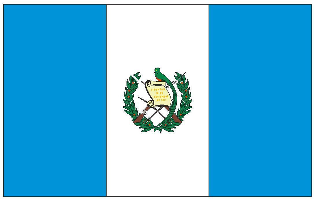 Guatemala International Flag Sticker Decal F200