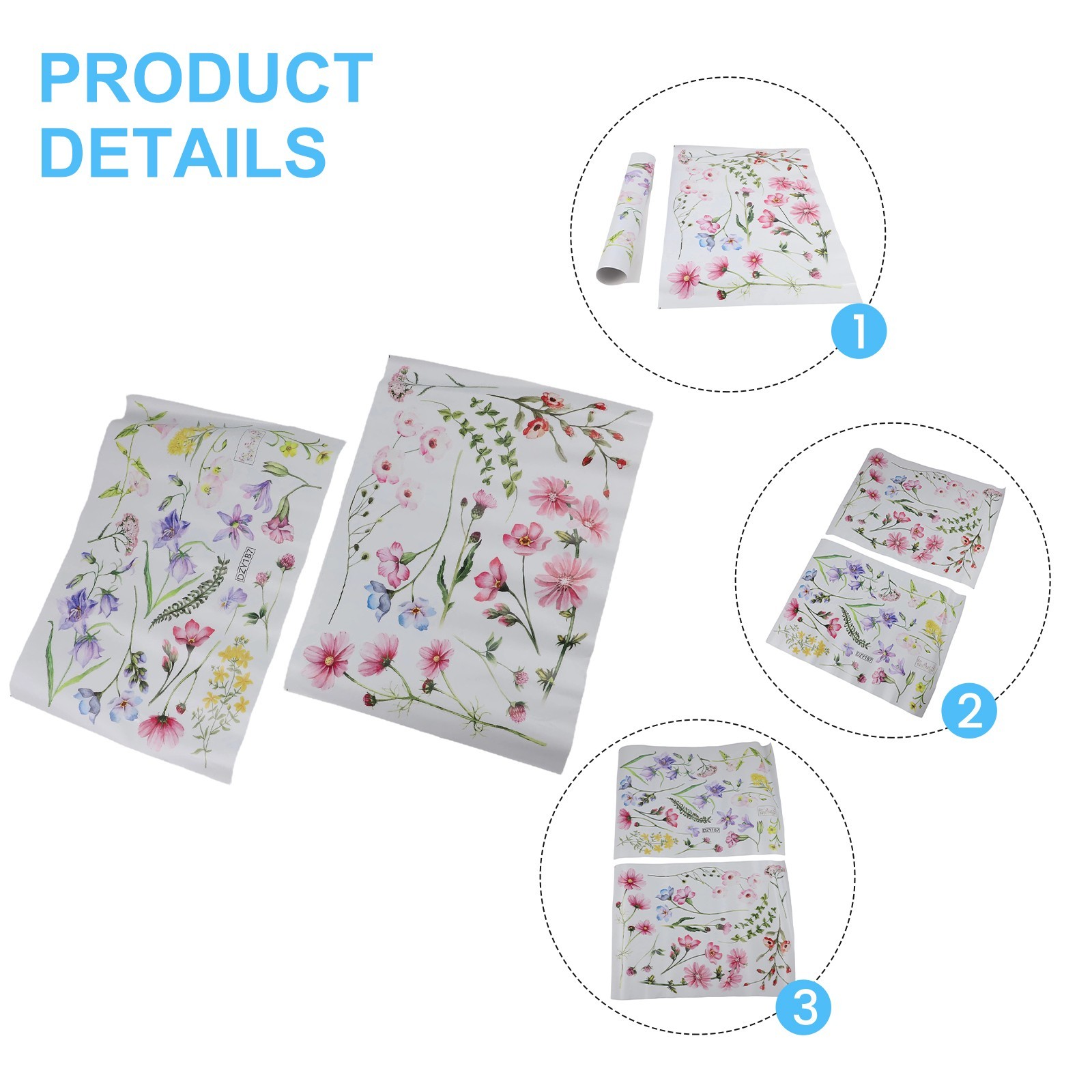 Waterproof Wall Stickers Art Stickers Bedroom Floral Sticker Green Plant