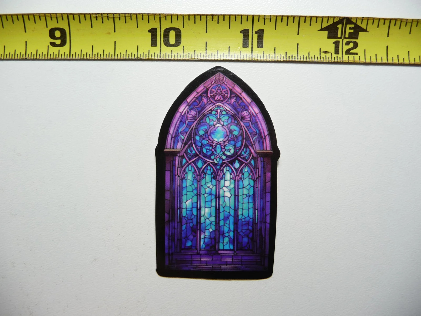 MULTI PANEL WINDOW SMALL STICKER DECAL STAINED GLASS STYLE BEAUTIFUL COLORS
