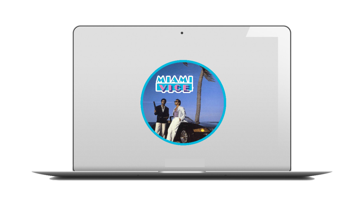 Miami Vice – 4" Vinyl Decal Sticker Handmade Car Laptop Decor Cooler Tumbler 253