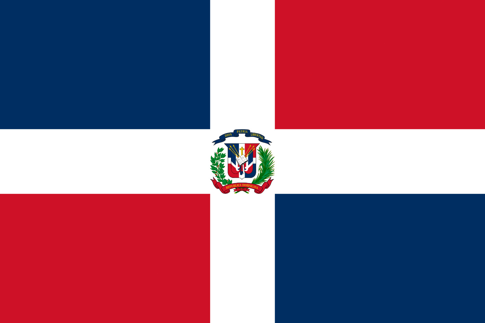 Dominican Republic flag sticker weatherproof bumper vinyl decal