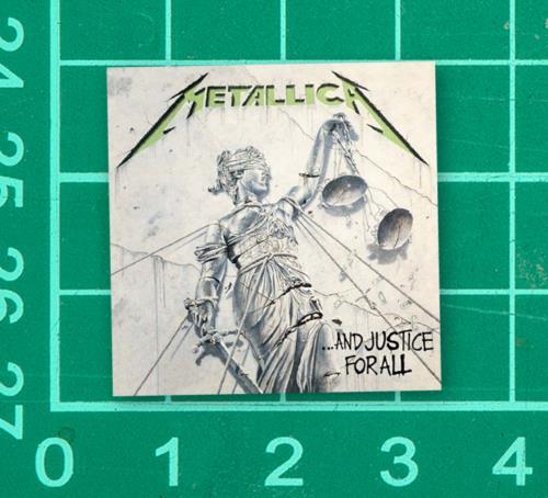 Metallica Logo Sticker Decal white diecut