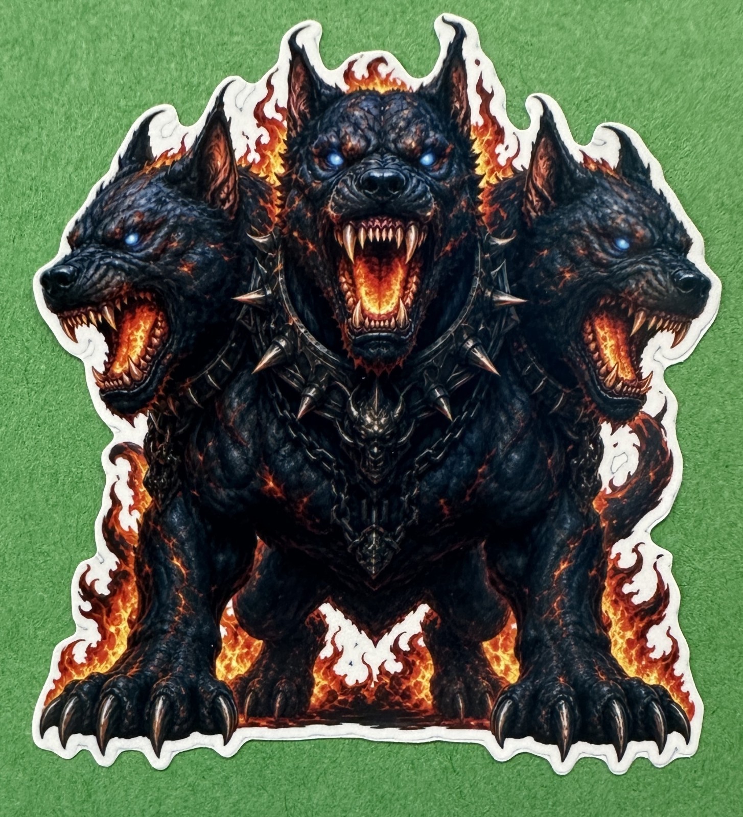 3 inch Cerberus Sticker Three Headed Hellhound Greek Mythology Vinyl Decal