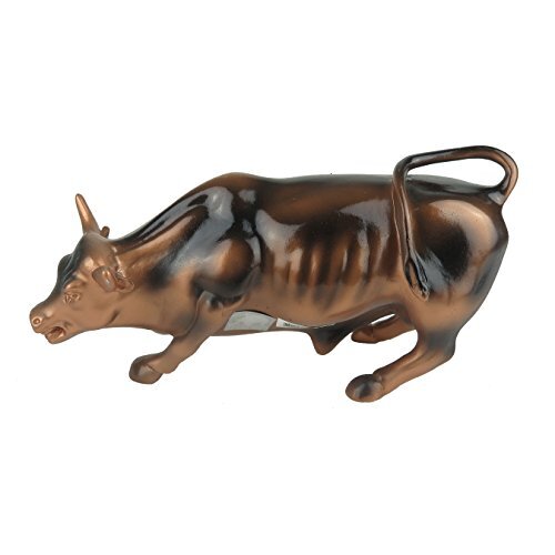Official Bronze Wall Street Bull Stock Market NYC Figurine Statue (X-Large 8")