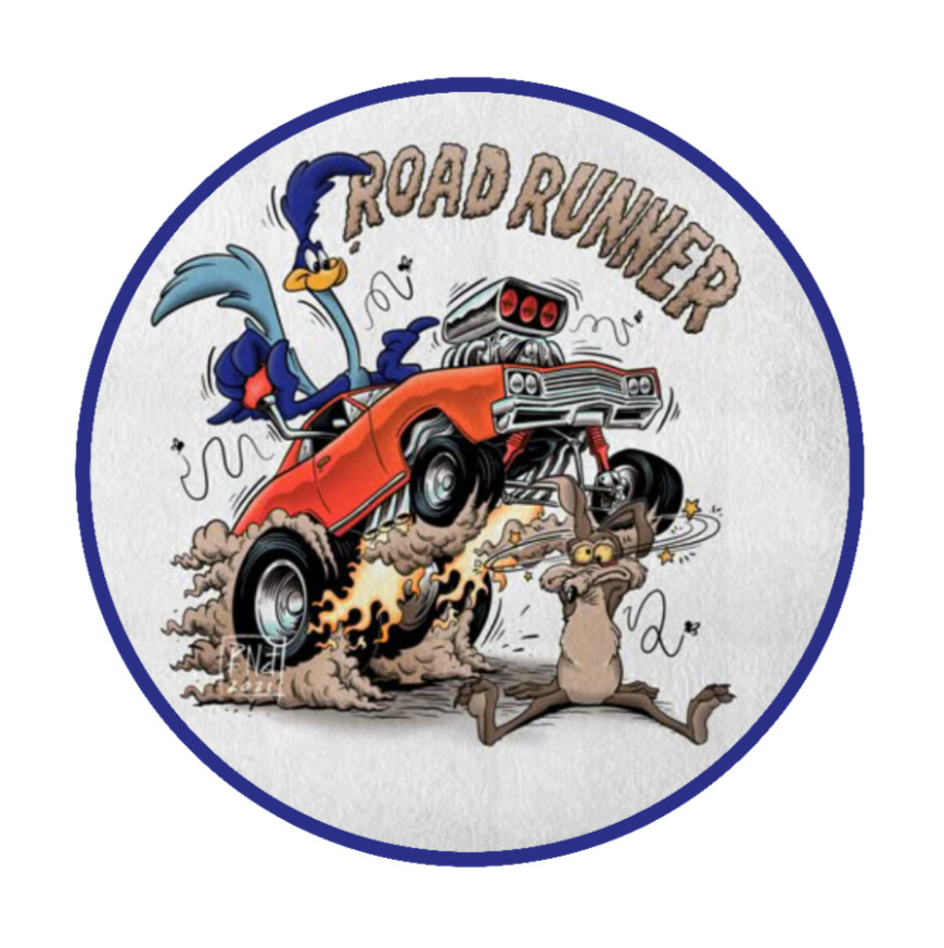 Roadrunner and Coyote – 4" Vinyl Decal Car Truck Trailer Cooler Laptop Board Bar