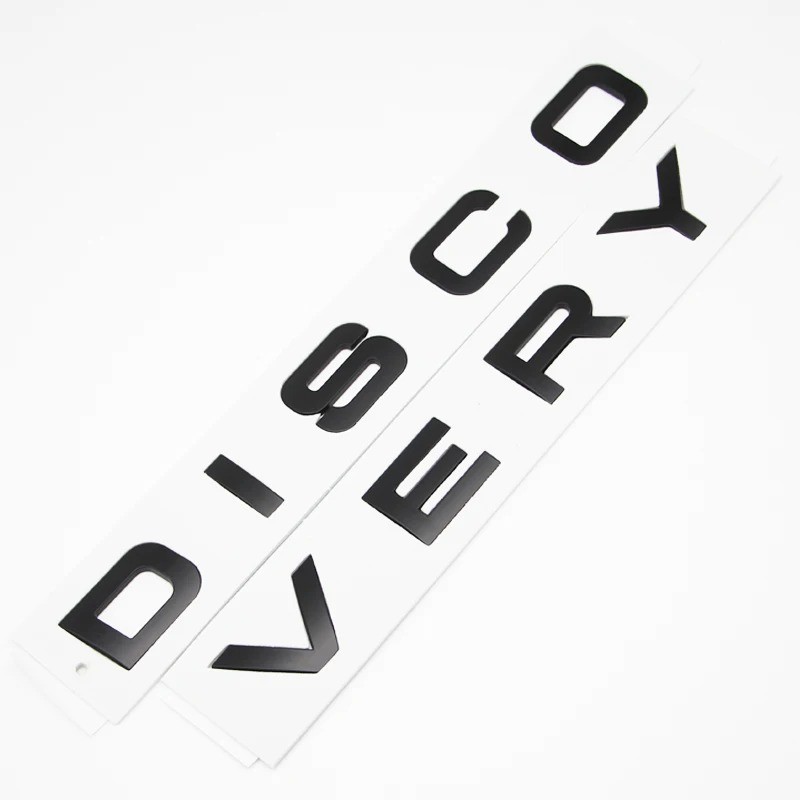 Matte Grey Discovery 5 Sport Front And Back Letters Lettering Bonnet Boot X1