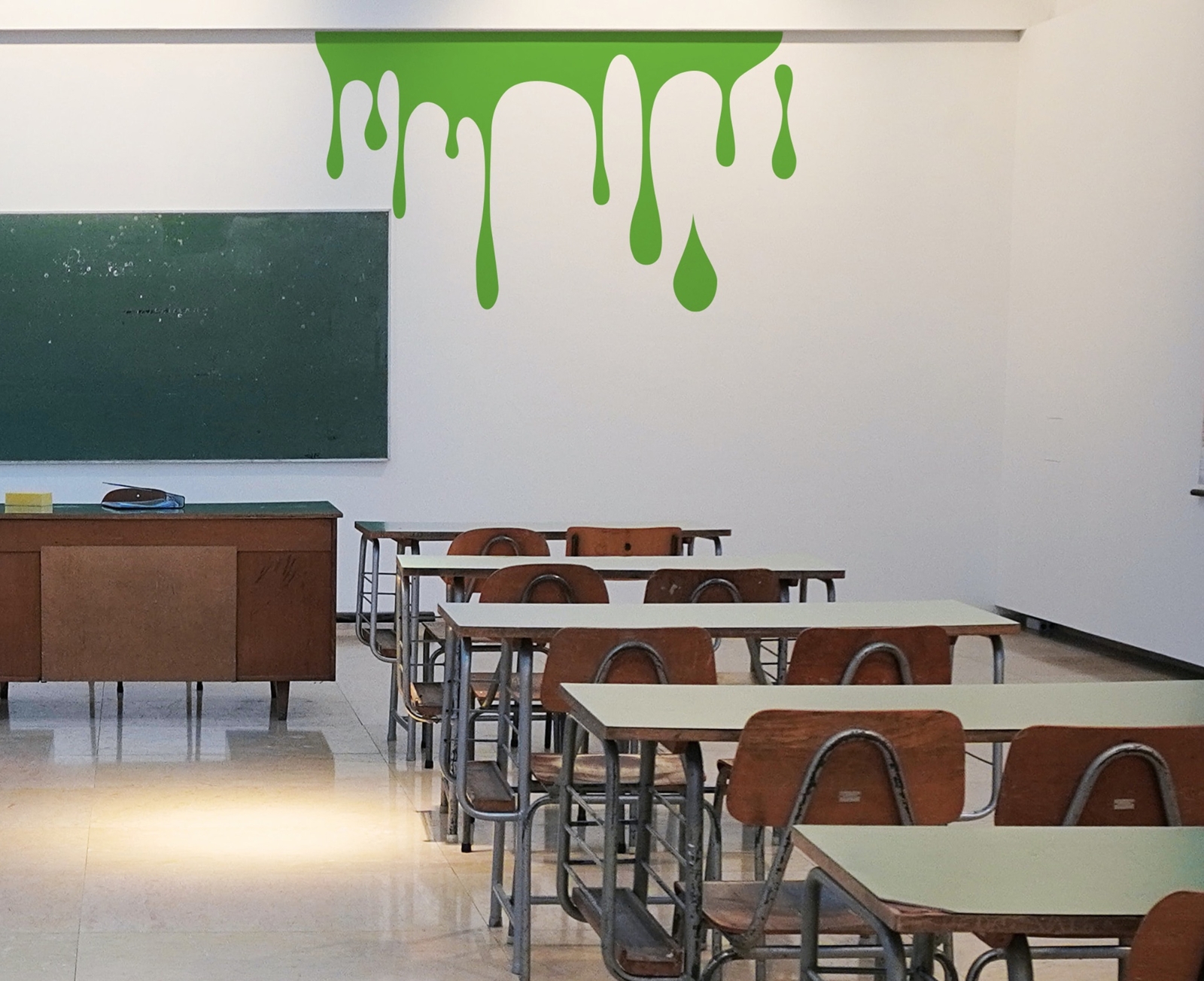 Slime Wall Decal Sticker. Paint Dripping Wall Decal. Kid's Birthday Decor. #695