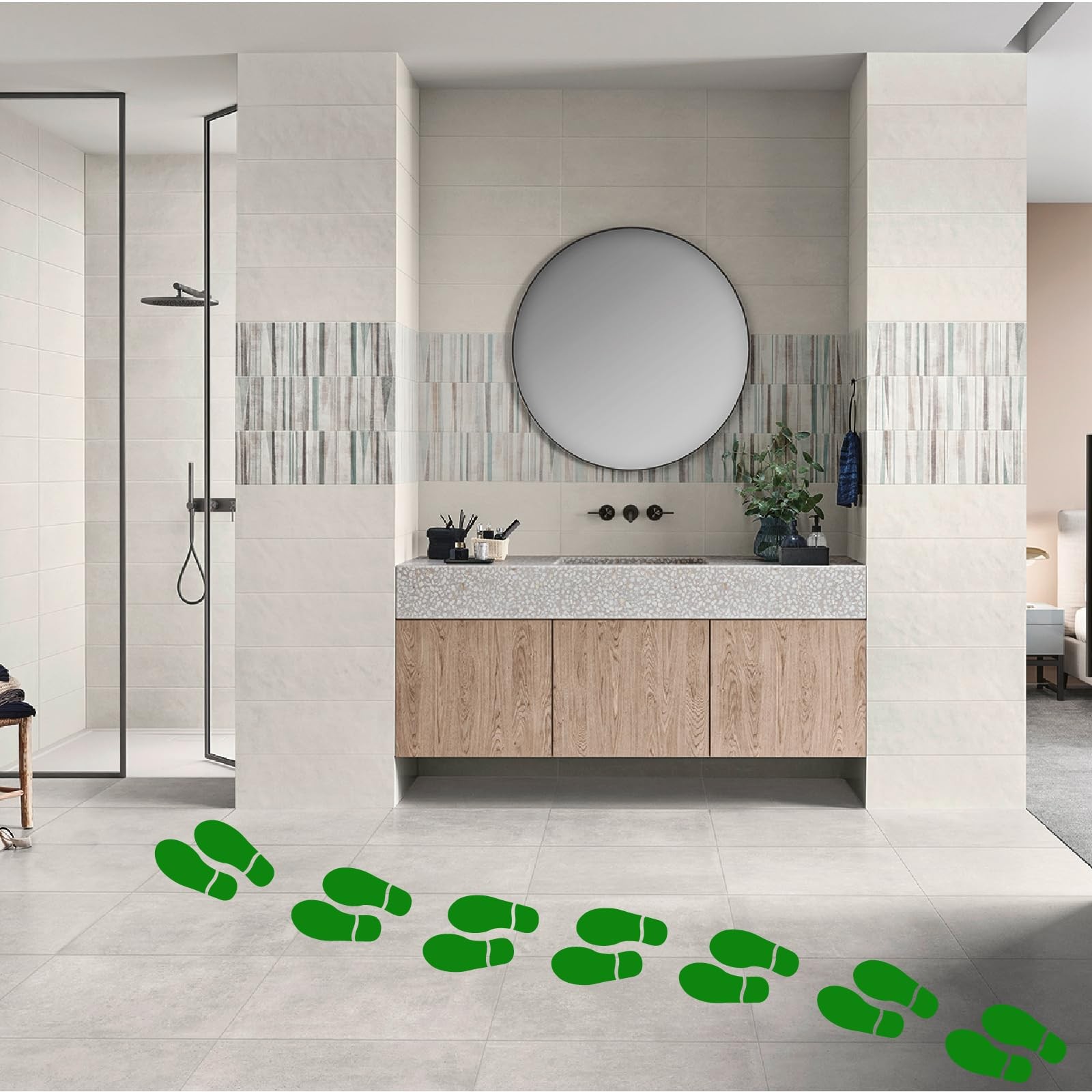 25 Pairs 50 Prints Leprechaun Footprint Floor Decals Stickers St Patricks Day…