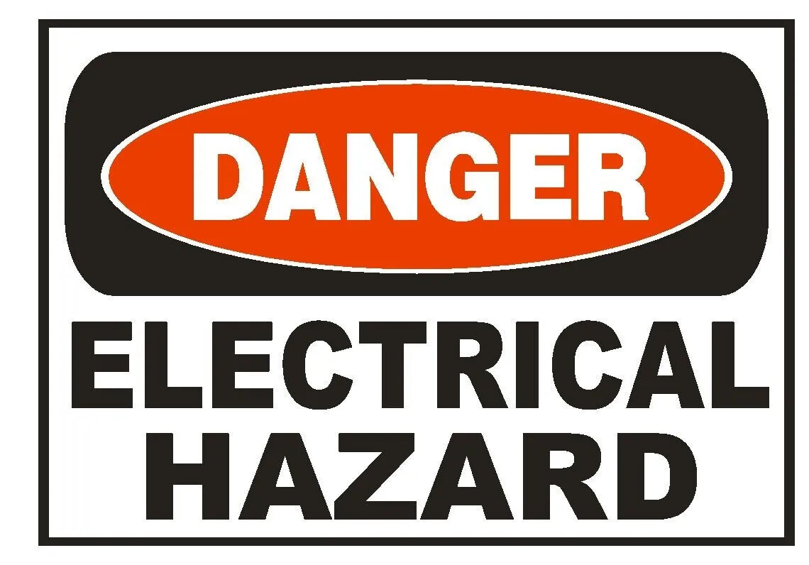 Danger Electrical Hazard Electrician Safety Sign Sticker Decal Label D678