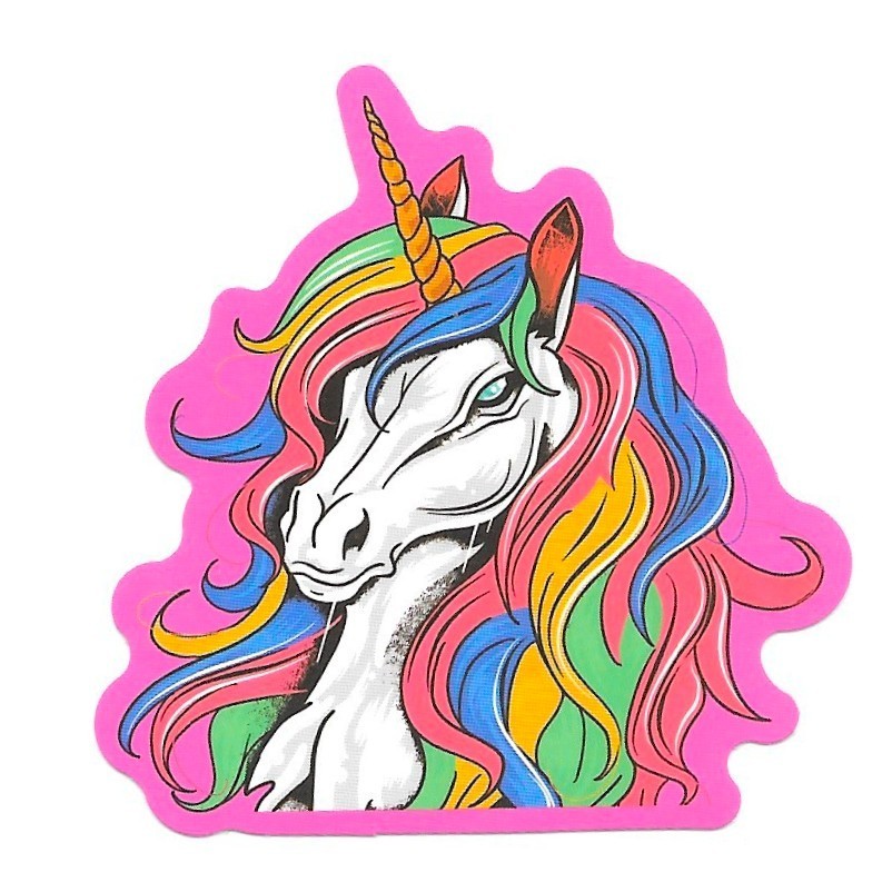 Unicorn Rainbow Mane Sticker Die Cut Vinyl Decal Fantasy Magic Journal Laptop