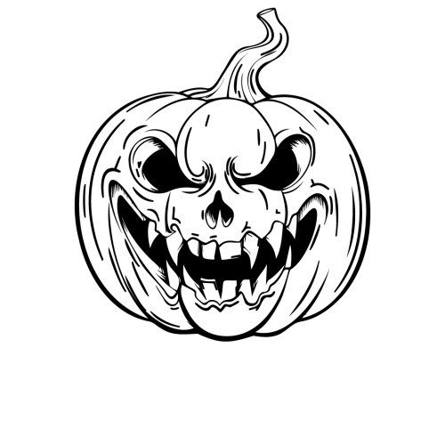 Halloween Spooky Face Sticker Halloween Decal Jack O Lantern Pumpkin Face Decal