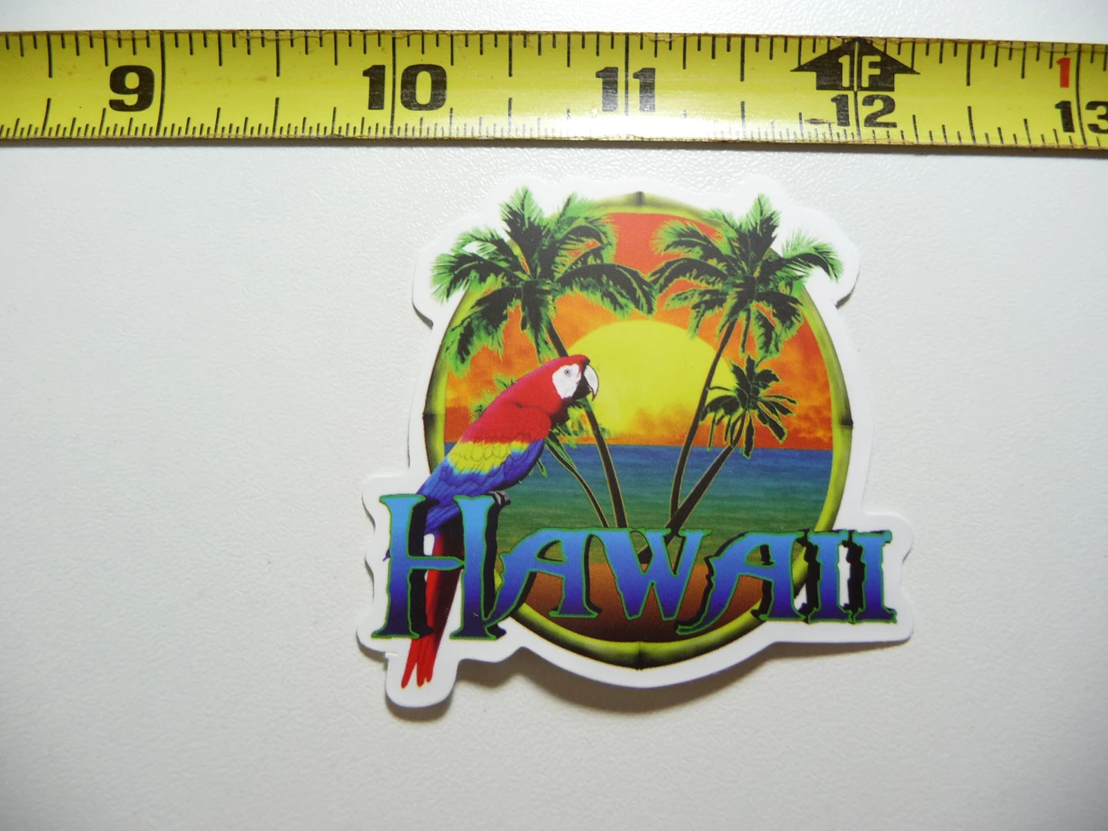 HAWAII PARROT SUNSET SMALL STICKER DECAL VACATION TRIP FUNNY