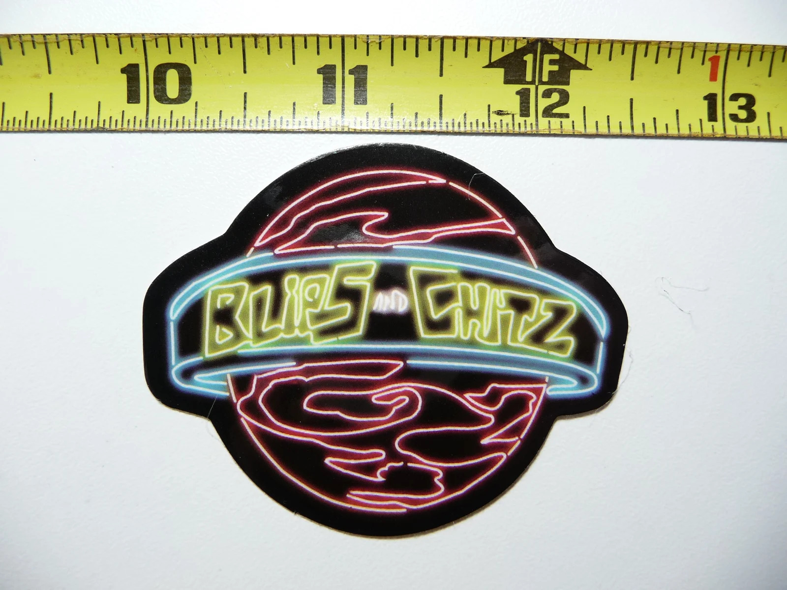 BLIPS RESTAURANT NEON STYLE SMALL STICKER DECAL COLORFUL FUNNY