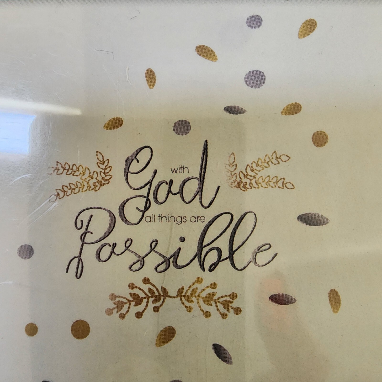 Home*Inspirational Quotes*Wall Decal*Vinyl Sticker*Art Decor*WITH GOD ALL THINGS