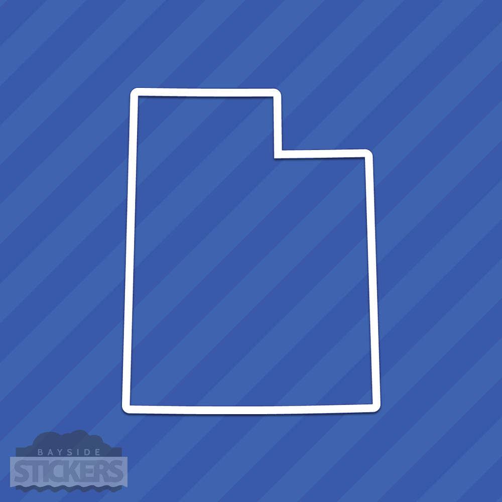 Utah UT State Outline Vinyl Decal Sticker