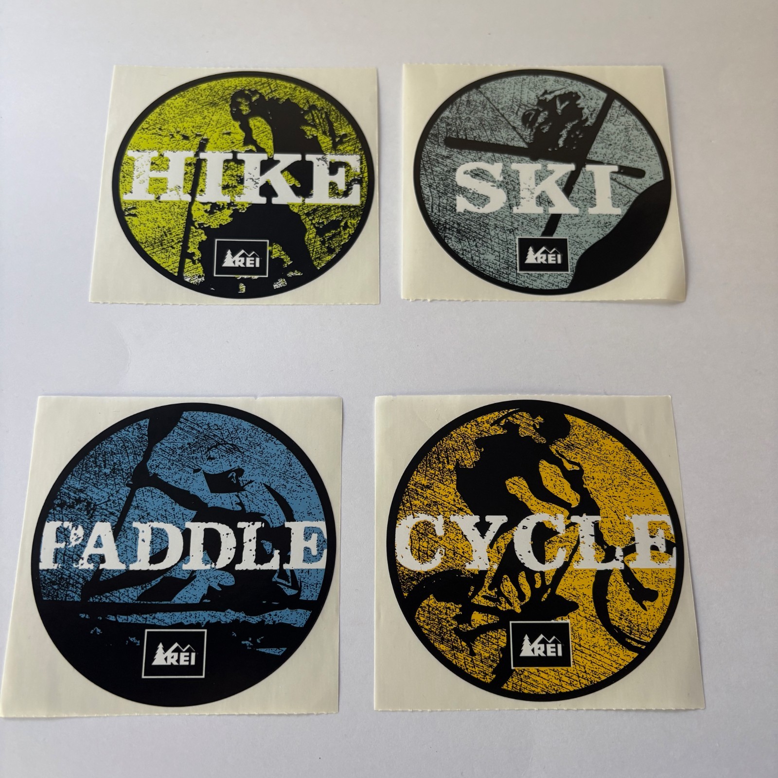 REI Round Sticker/Decal | Vintage Rare! | Camp, Hike, Paddle, Cycle