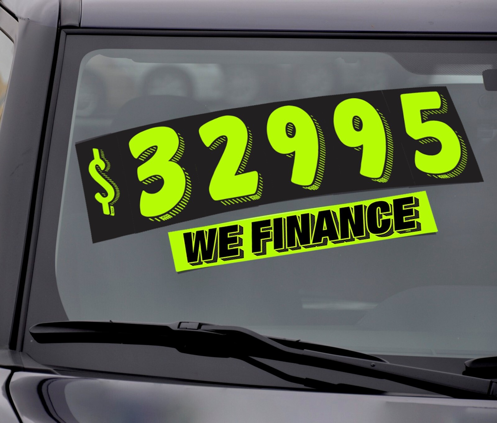 Windshield Price Sticker Pack 180 pcs – Vibrant, Tear-Resistant Numbers, Signs