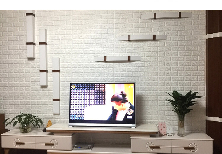 3d Wall Decor Brick Foam DIY Adhesive Self Stickers Room Home Wallpaper Embossed