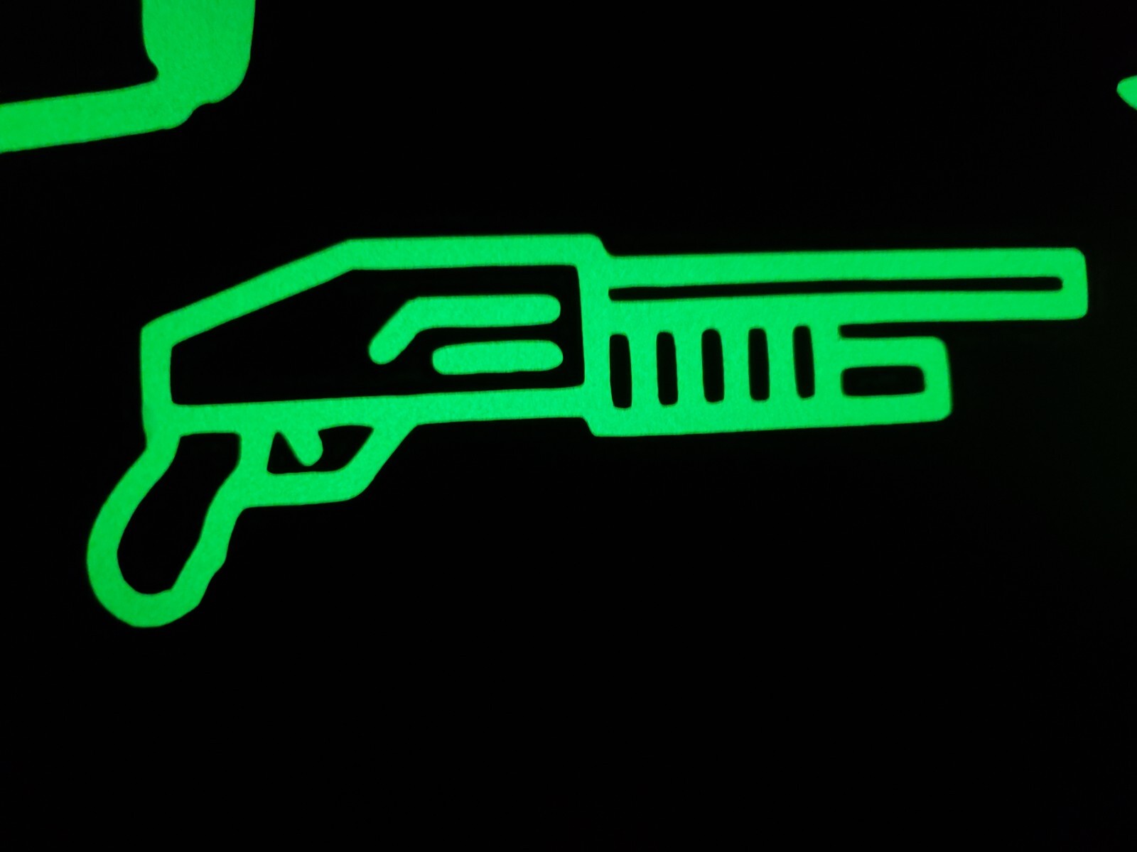Glow In The Dark Vinyl Decals Guns Pew Pew Mixed Lit Studios Decor Full Sheets