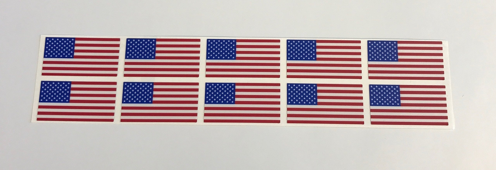 Check6 C6P19 Small American Flag Decal 1.7X.8 inch 10 Pack