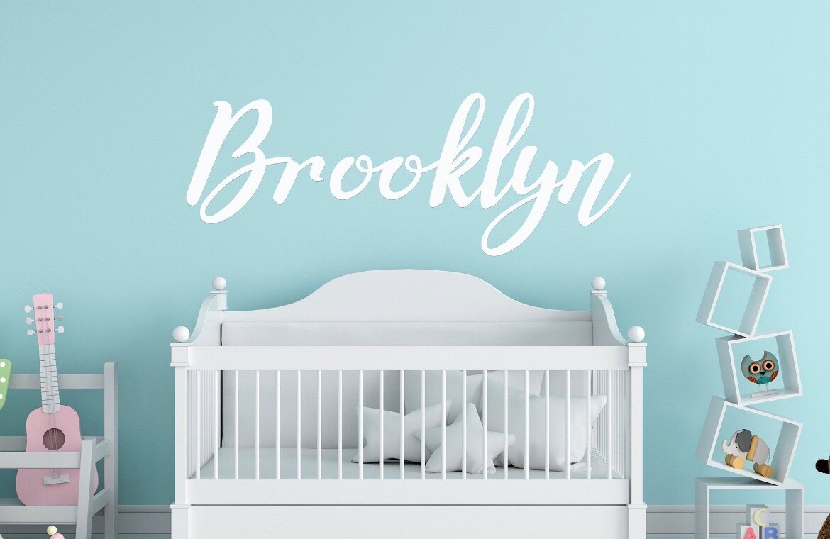 Custom Personalized Wall Sticker Decal 18”Hx21”W Pick Your Color Too