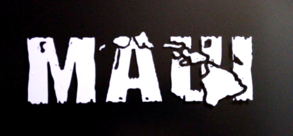 MAUI AND HAWAII ISLAND DISTRESSED DECAL WINDOW CAR, TRUCK, LAPTOP 5 1/2" INCH