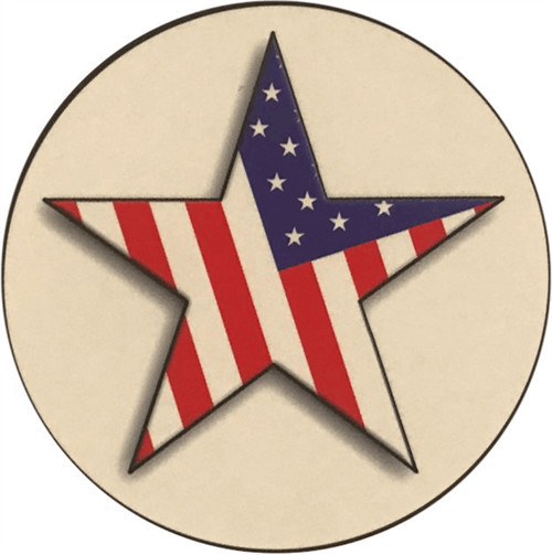 Star Flag – Round Sticker – 2 1/2" Round