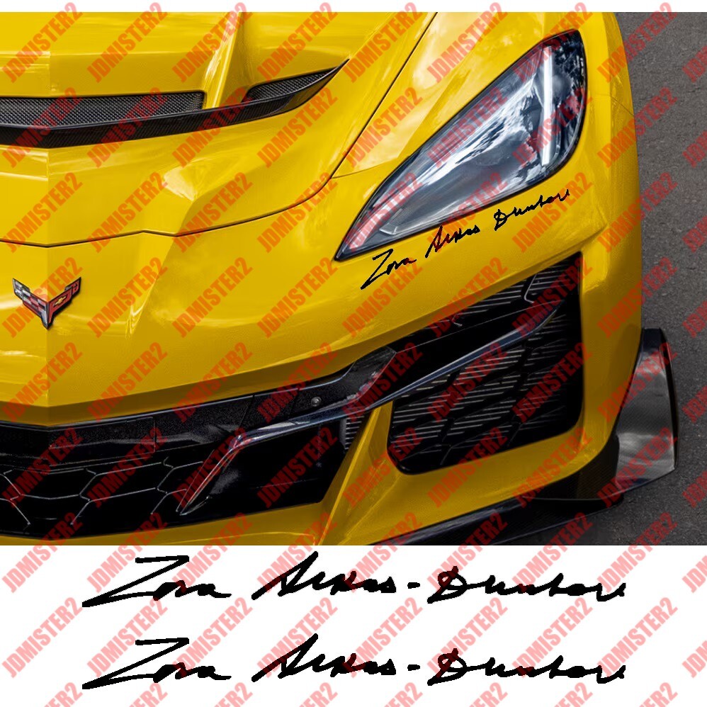 Zora Duntov Signature Decal Corvette C5 C6 C7 C8 Z51 Z06 ZR1 Vinyl Sticker