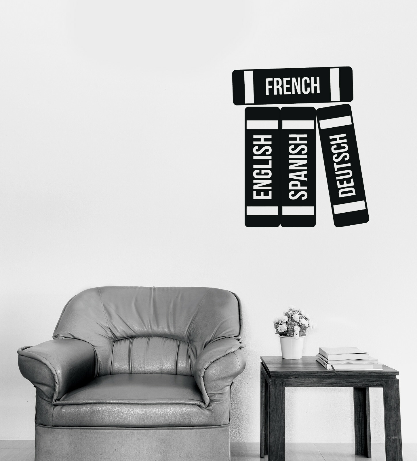 Wall Vinyl Decal Dictionaries Library and Book Store Sticker Decor (n1208)