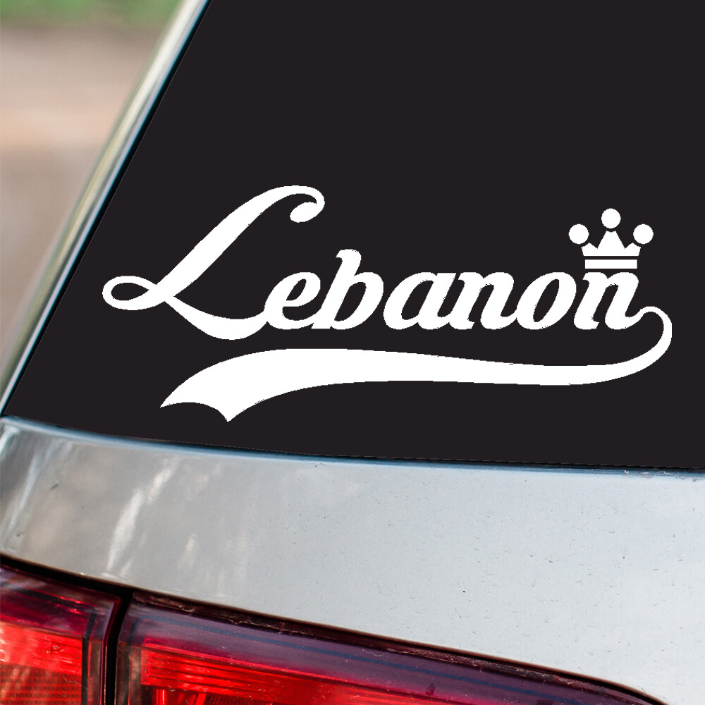Lebanon Sticker Country Pride all sizes chrome and regular vinyl colors