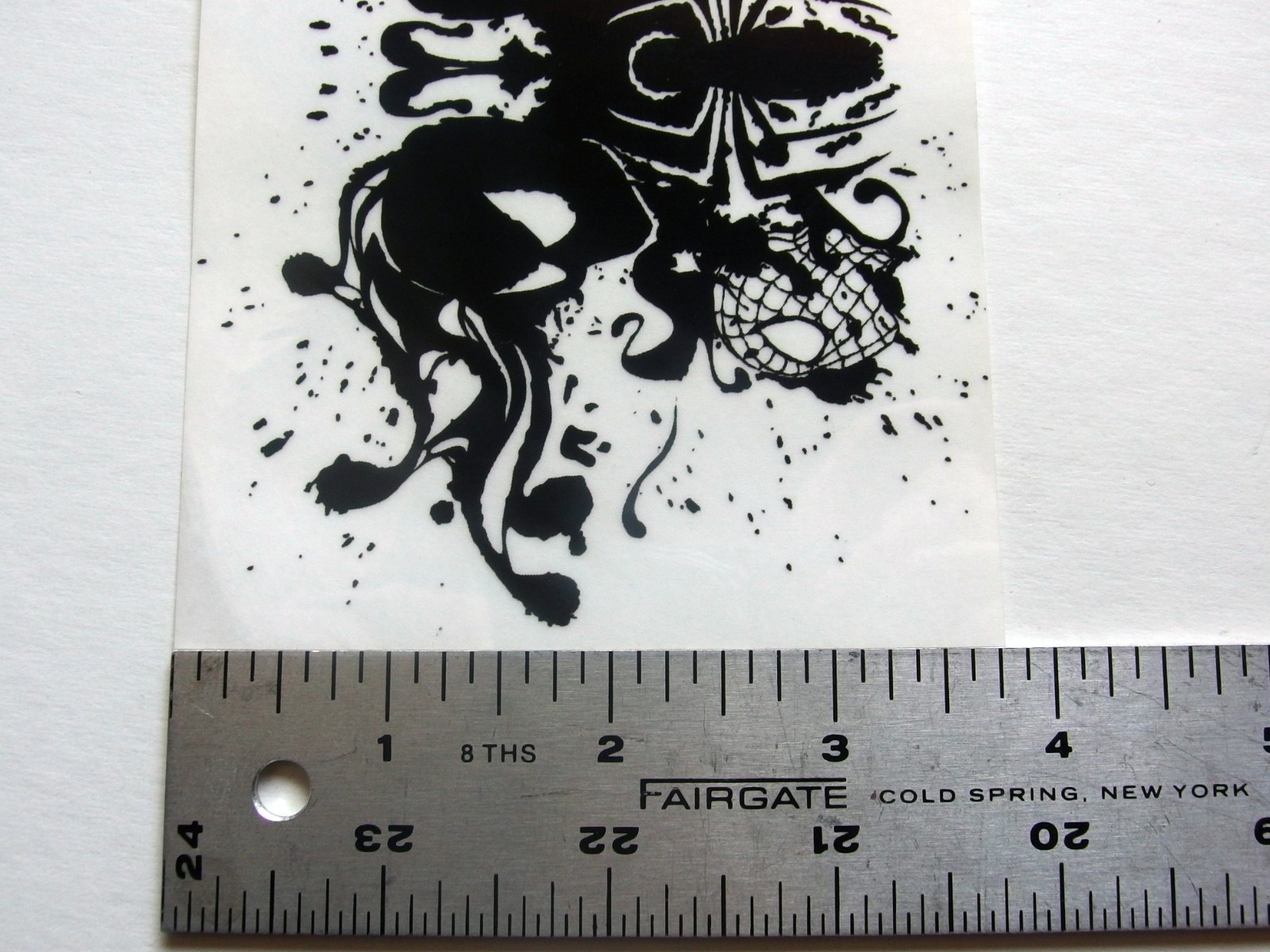 Spider-Man Spidey Ink Blot Clear Sticker Marvel C&D Visionary 2008 5.5" x 3.75"