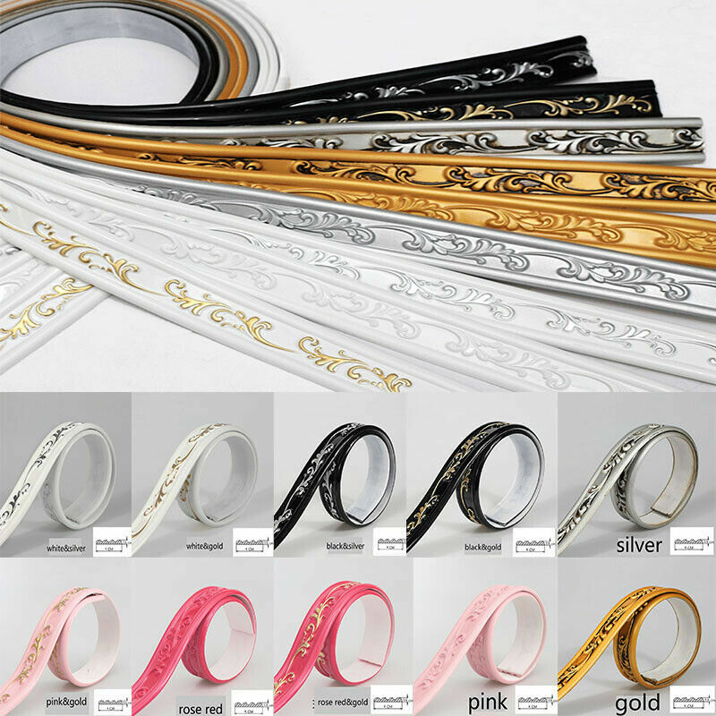 5M waterproof corner embossed wall sticker