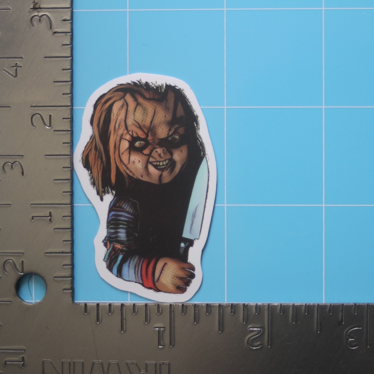 Child's Play Sticker (CHUCKY) Horror Movie, Matte PVC Decal