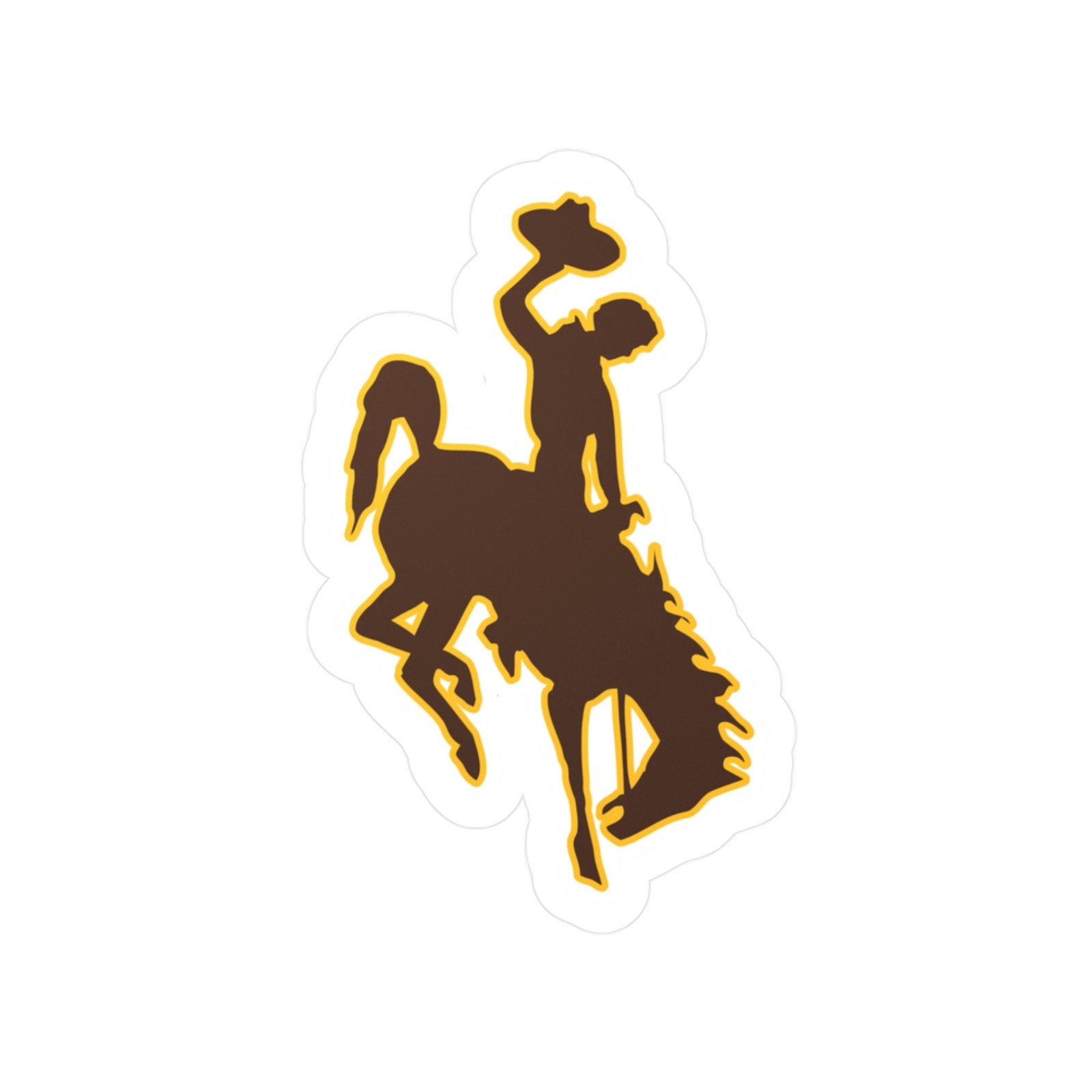 University of Wyoming Vinyl Sticker, College Football, Cowboys
