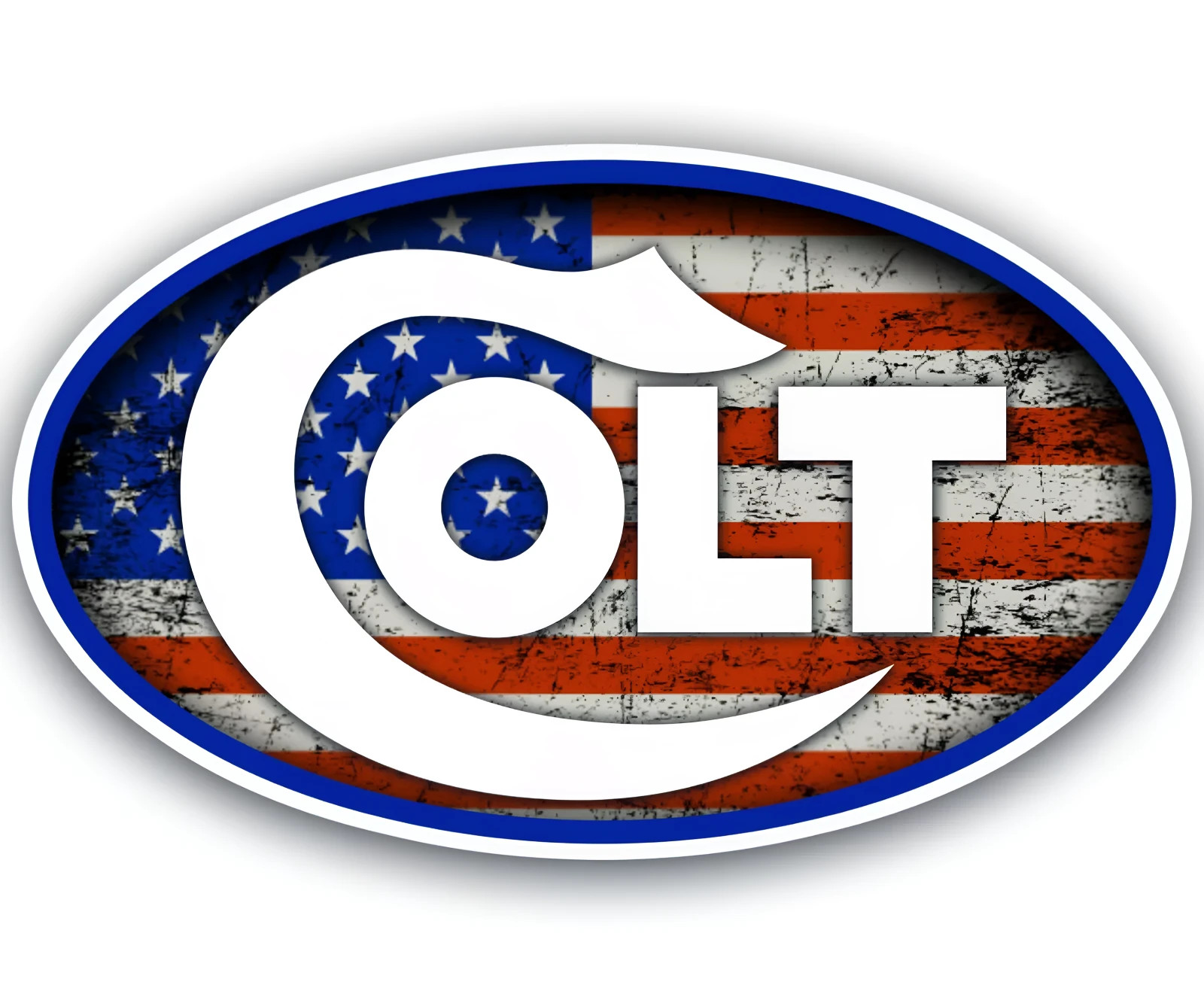Colt sticker weatherproof bumper vinyl decal