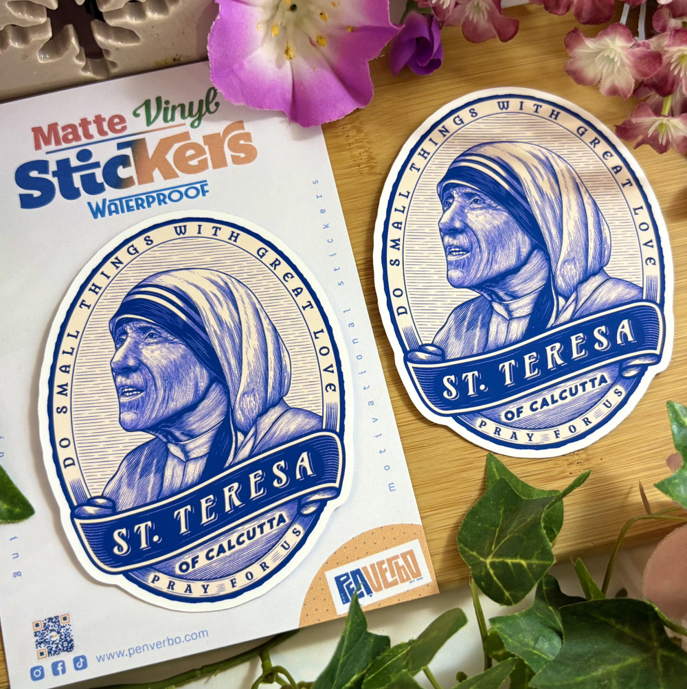 St. Teresa Quote Sticker | Saint Quote | Religious Sticker | SQ442
