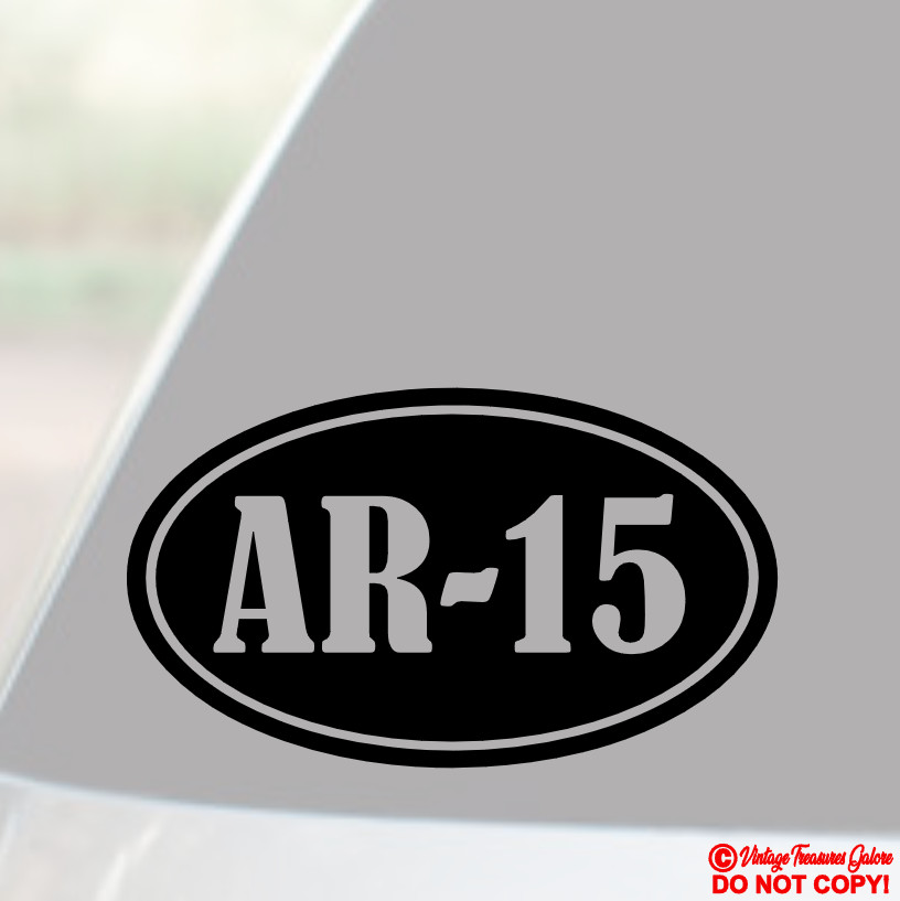AR-15 VINYL DECAL STICKER CAR WINDOW BUMPER GUN AMMO BOX CASE SAFE AR15 RIFLE 2A