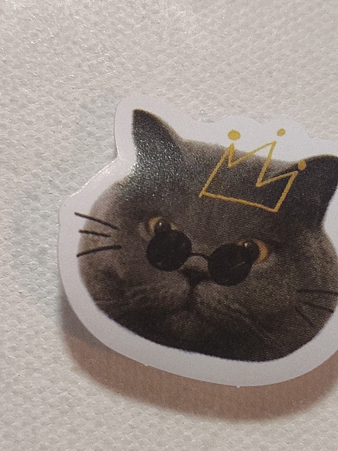 Funny Cat Face Cool Kitty In Sunglasses Sticker Decal Laptop Phone Fashion 1.25"