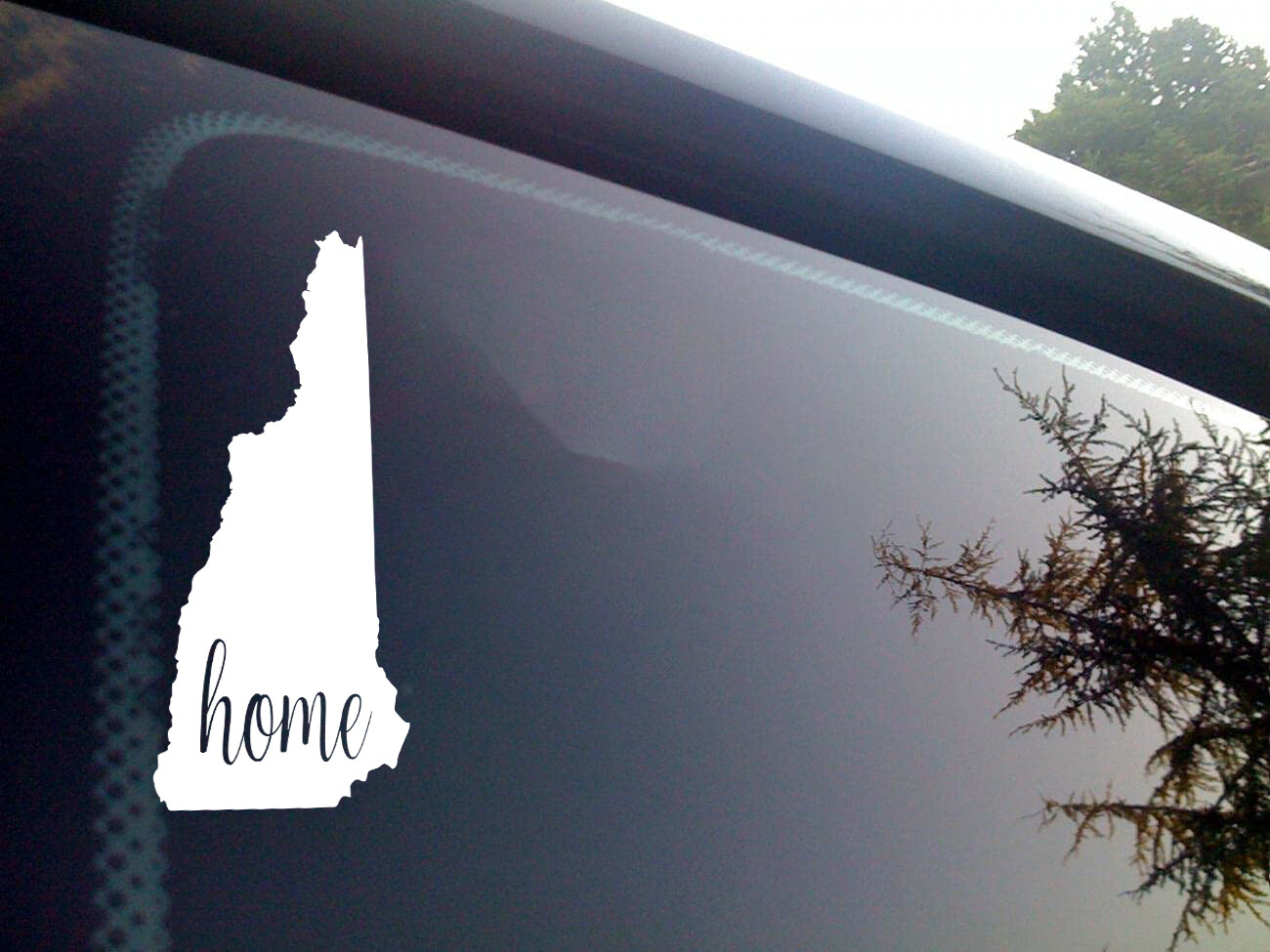 New Hampshire Home State Vinyl Decal – Native Outline – Die Cut Sticker