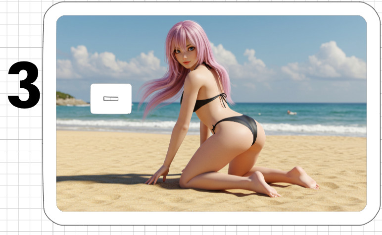 Sexy Anime Girl Credit Debit ATM Card Skin Sticker Hot Ecchi Hot USA Manga Beach