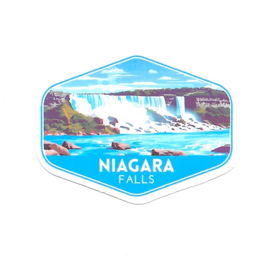 Niagara Falls Vinyl Sticker New York Waterfalls Travel Souvenir Journal Art